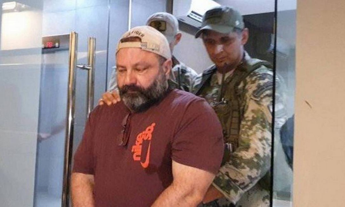 Levi Adriani Felício ao ser preso no Paraguai em 2019 (Foto: Divulgação)