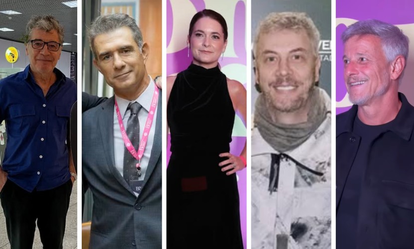 Paulo Betti, Marcos Pasquim, Cláudia Abreu, Guilherme Weber e Marcello Novaes (Foto: Instagram/Reprodução)