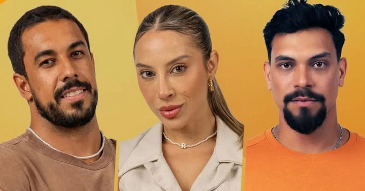 Maike, Renata e Vinícius estão no paredão do 'BBB 25' (Foto: TV Globo)
