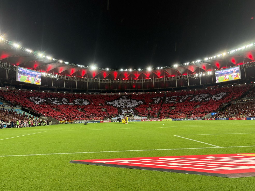 Torcida do Flamengo sonha com o tetracampeonato da Libertadores (Foto: Emanuelle Ribeiro)