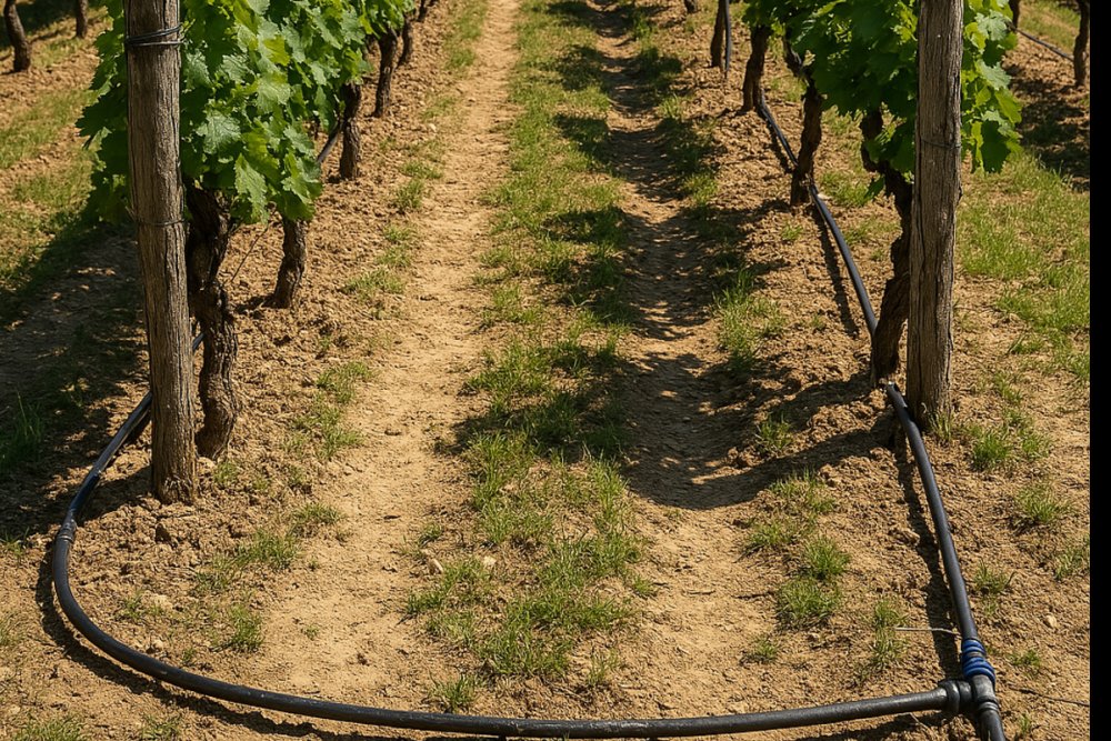 Irrigação do vinhedo na França se torna essencial diante das mudanças climáticas