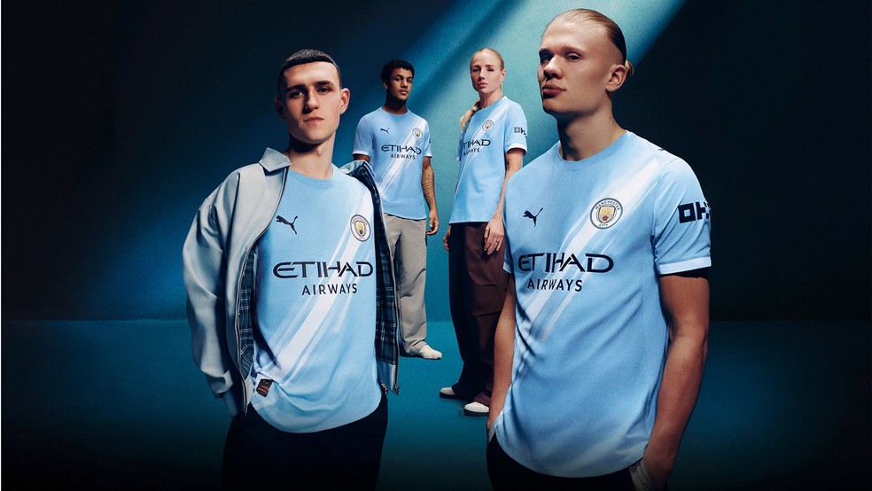 Uniforme do Manchester City para a temporada 2025/26 (Foto: Puma/Manchester City)