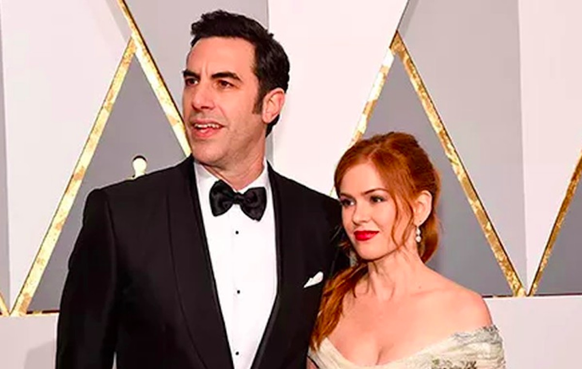 Sacha Baron Cohen e Isla Fisher quando ainda eram casados (Foto: Getty Images)