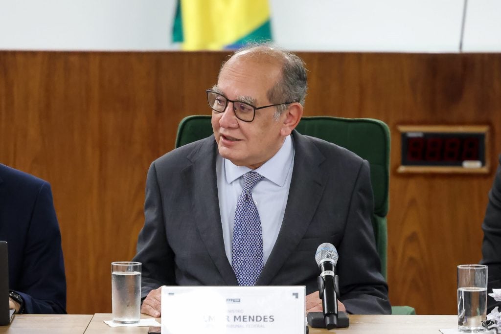 O ministro Gilmar Mendes, do Supremo Tribunal Federal (STF) (Foto: Gustavo Moreno/STF)  
O ministro Gilmar Mendes participa de audiência de conciliação sobre marco temporal (Foto: Rosinei Coutinho/STF/23-09-2024)