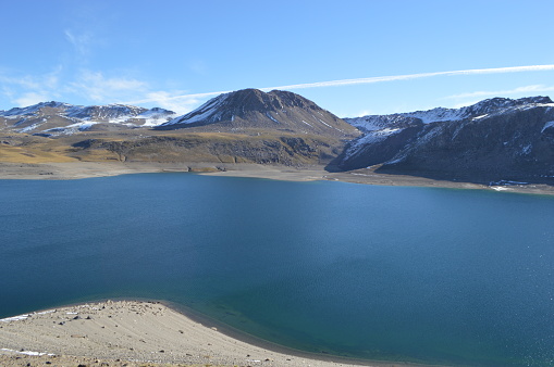 O campo vulcânico de Laguna del Maule, na cordilheira dos Andes, no Chile. (Foto: Claudio Arriagada/Getty Images)