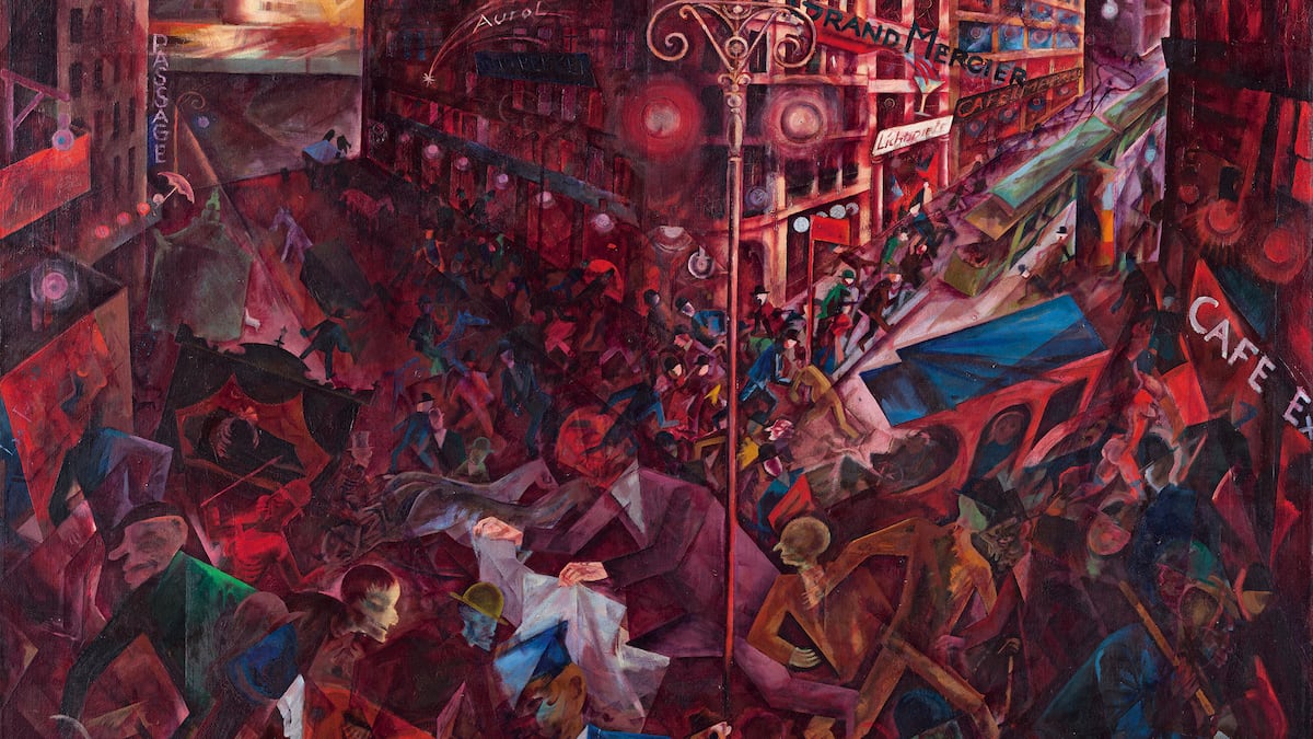 Cuadro de George Grosz 'Metrópolis' (1916 - 1917), conservado no Museu Nacional Thyssen-Bornemisza (Foto: Museu Nacional Thyssen-Bornemisza)