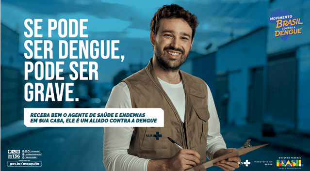 Ministério da Saúde lança campanha para alertar sobre dengue e diagnóstico precoce