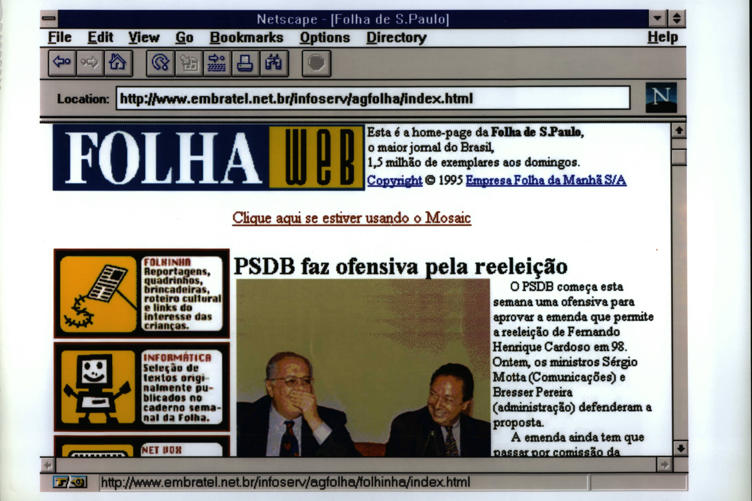 Folha celebra 30 anos na internet com marcos históricos e inovações digitais