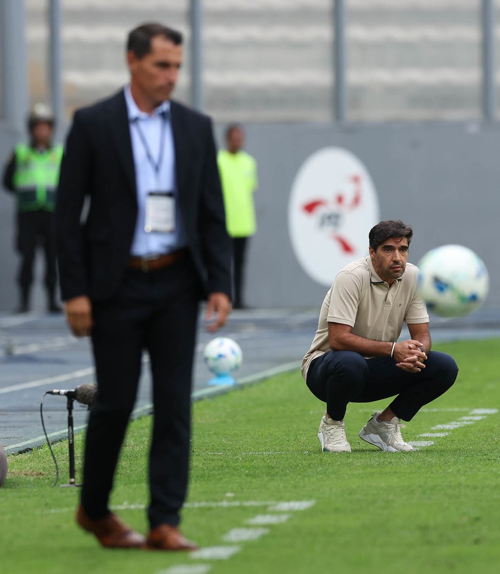 Abel Ferreira em Sporting Cristal x Palmeiras (Foto: Cesar Greco/Palmeiras)