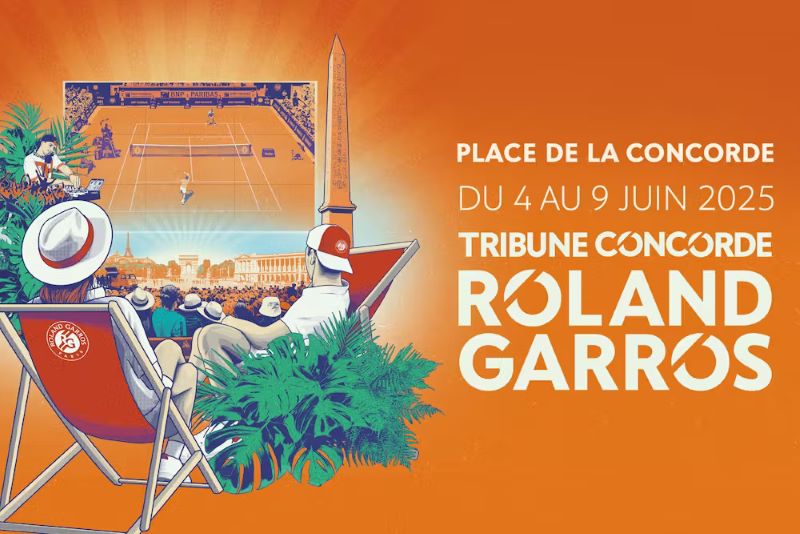 Grand Slam de Paris oferece experiência única de Roland Garros na Place de la Concorde