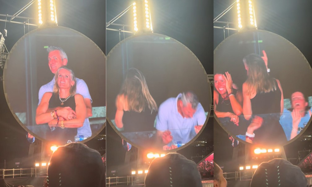 Casal surpreende vocalista do Coldplay com reação inusitada durante show