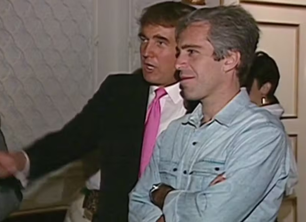 Imagens revelam presença de Epstein no casamento de Trump em 1993