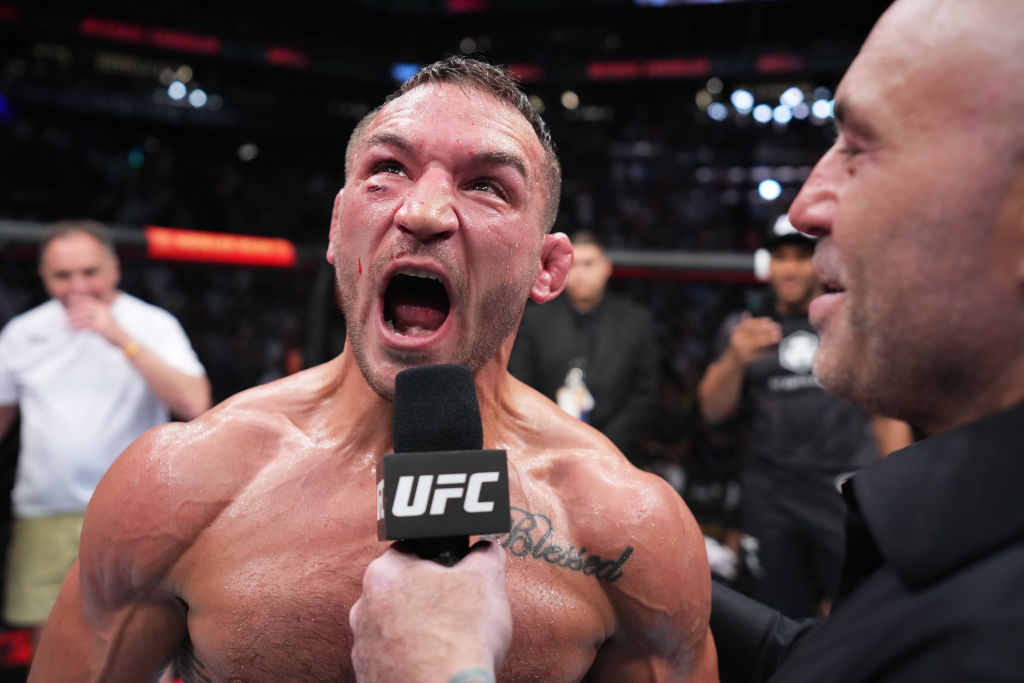 Michael Chandler em entrevista pós-evento (Foto: Reprodução/YouTube UFC)