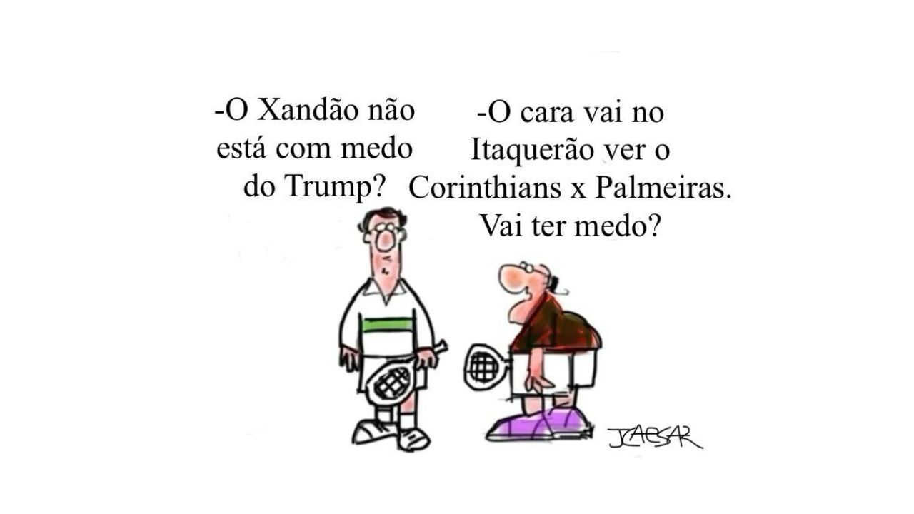 Charge de JCaesar retrata acontecimentos de 31 de julho com humor e crítica