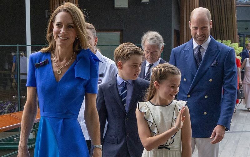Príncipe William e família prestigiam evento no All England Club