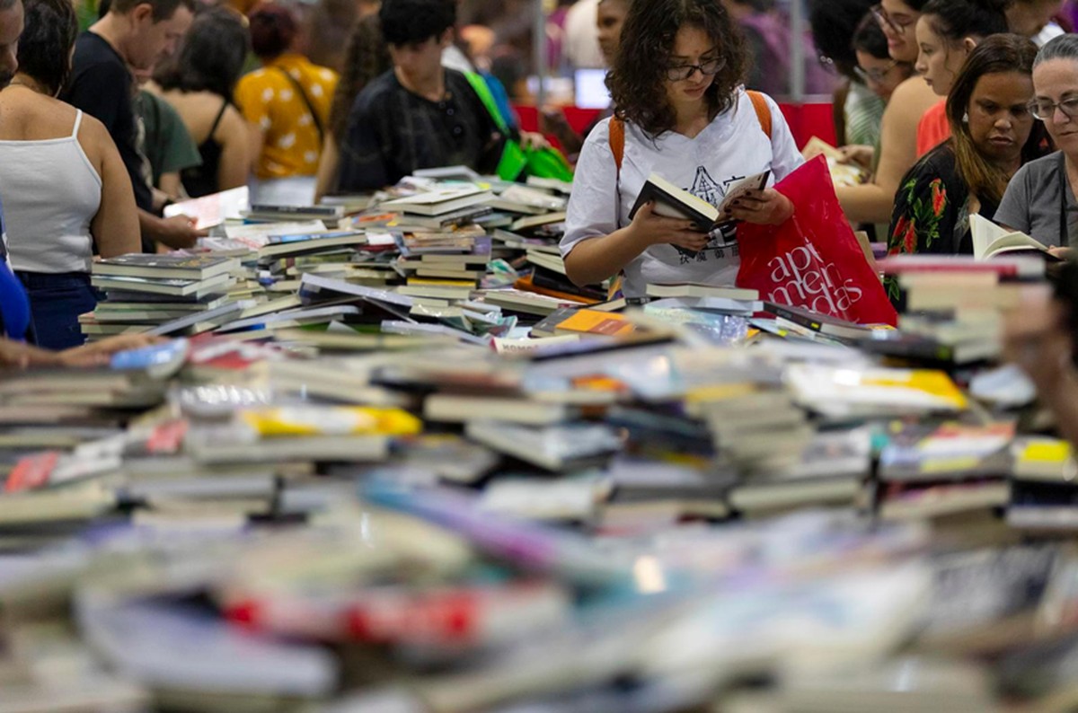 Grandes eventos como a Bienal do Livro do Rio (na foto) concentram vendas do mercado editorial. (Foto: Leo Martins/10-09-2023)