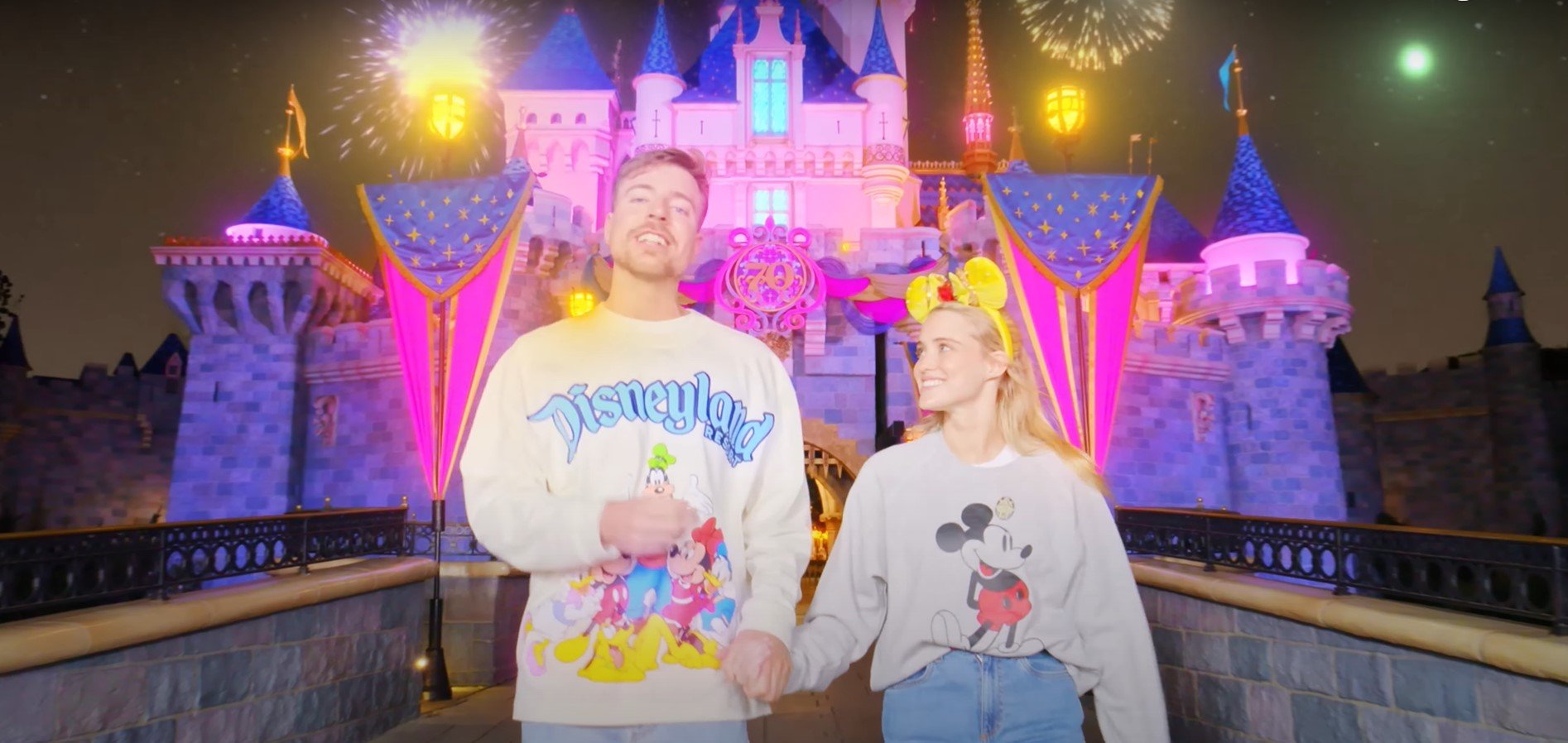 Mr Beast fecha Disney por uma noite em surpresa romântica para namorada