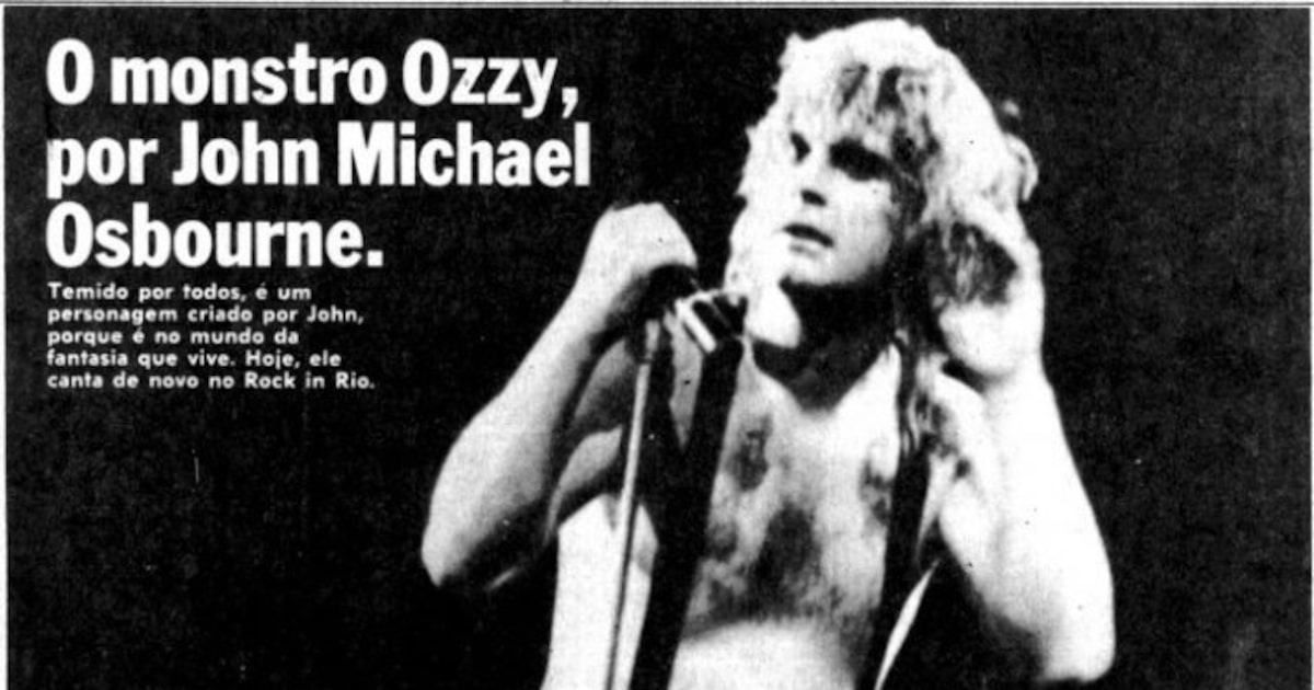 Ozzy Osbourne relembra momentos marcantes em entrevista ao Estadão de 1985