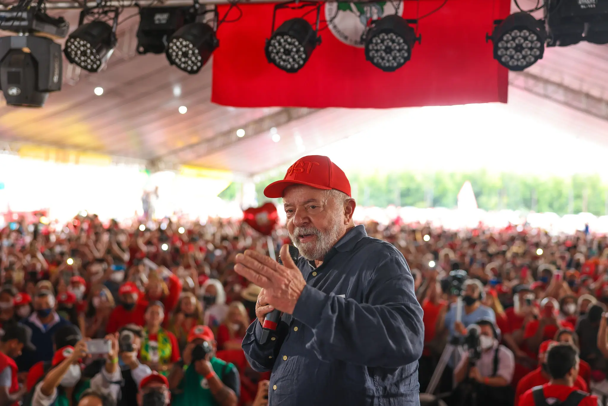Em evento no Mato Grosso, presidente Lula (PT) afirmou que "tem gente ganhando muito dinheiro com o gás". (Foto: Ricardo Stuckert/Presidência da República)
