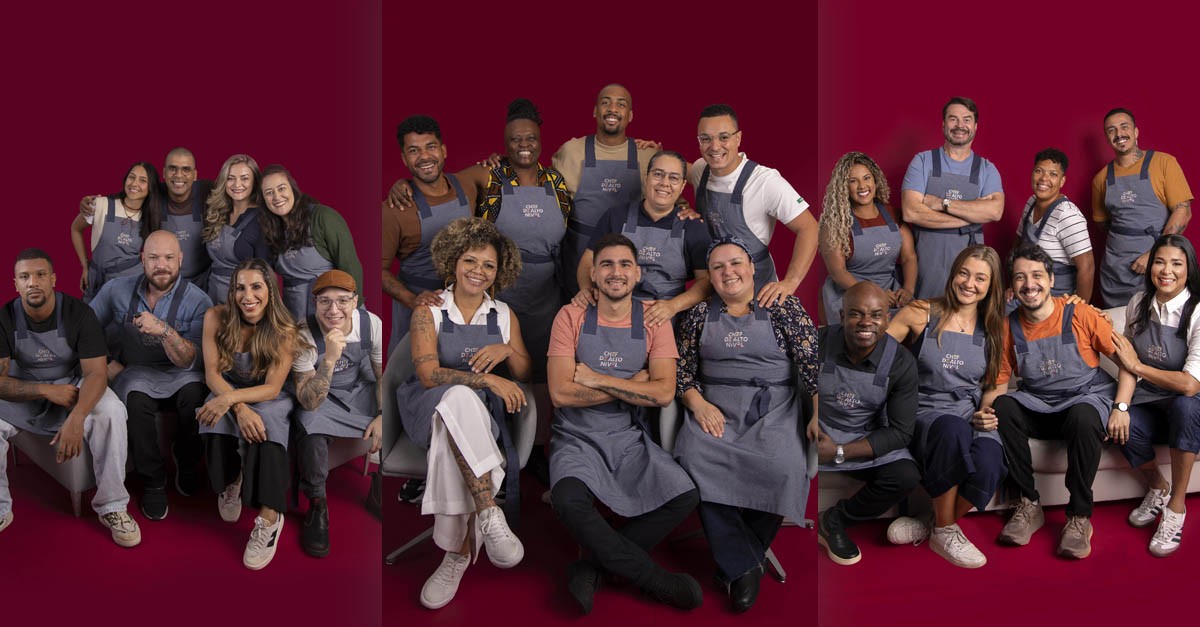 Chefs renomados mostram suas habilidades no reality 'Chef de Alto Nível'