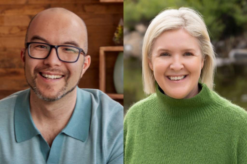 O australiano Cameron Adams, cofundador da plataforma de design gráfico Canva, com a esposa, Lisa Miller; o casal de bilionários assinou o Giving Pledge, compromisso de doar para causas sociais a maior parte de sua fortuna em vida ou em testamento. (Foto: Reprodução/Givingpledge.org)