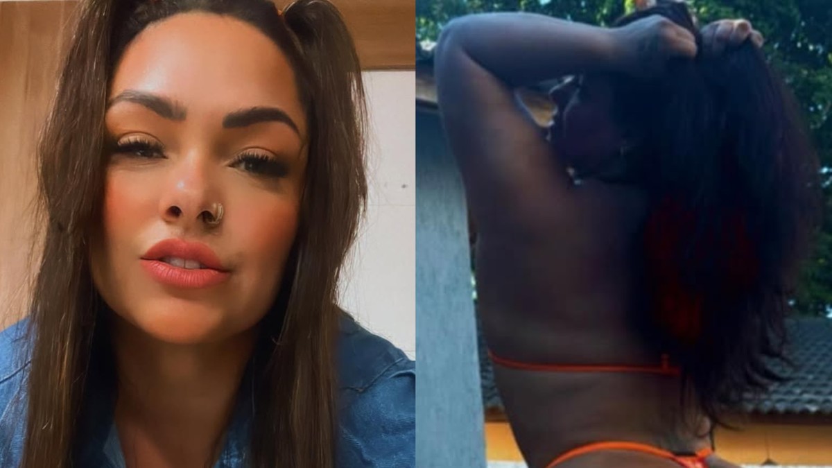 Andressa Soares, a eterna Mulher Melancia, chamou atenção nas redes com nova foto à beira da piscina (Foto: Reprodução Instagram)