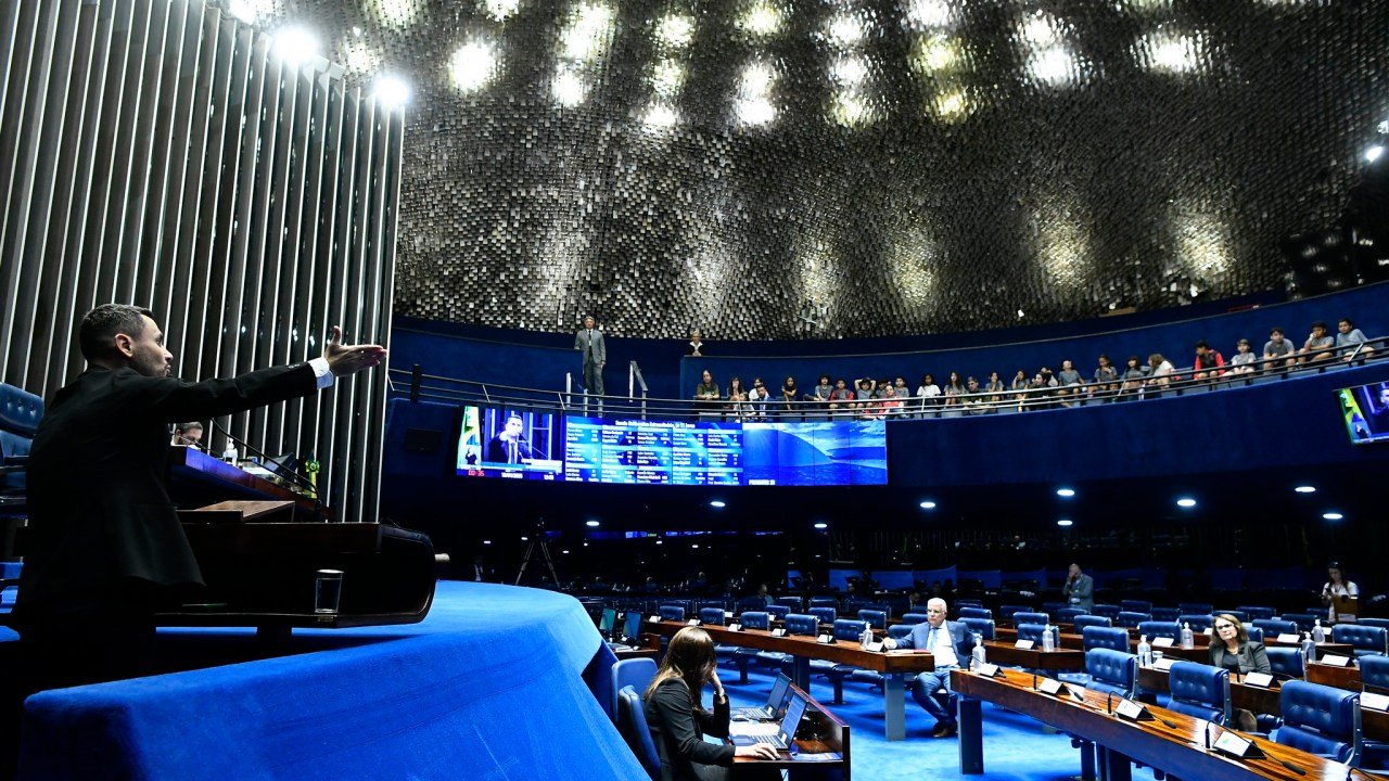 Plenário do Senado Federal: preocupação na Casa com o negócio de R$ 2 bilhões entre o Master e o BRB (Foto: Geraldo Magela/Agência Senado)