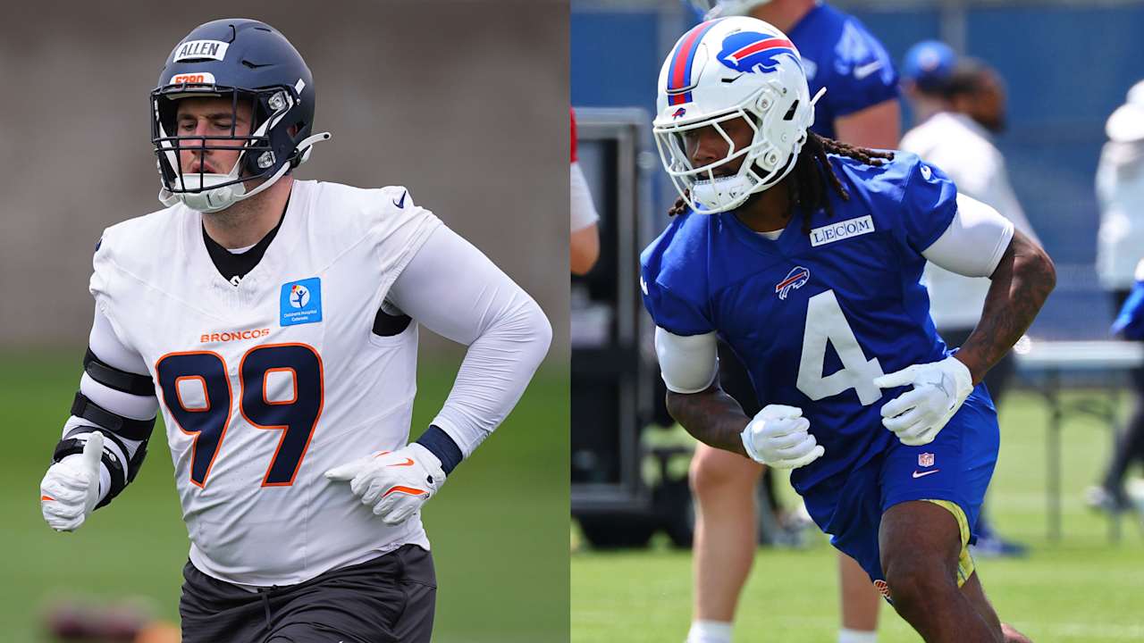 Zach Allen e James Cook entram na lista dos 100 melhores jogadores de 2025