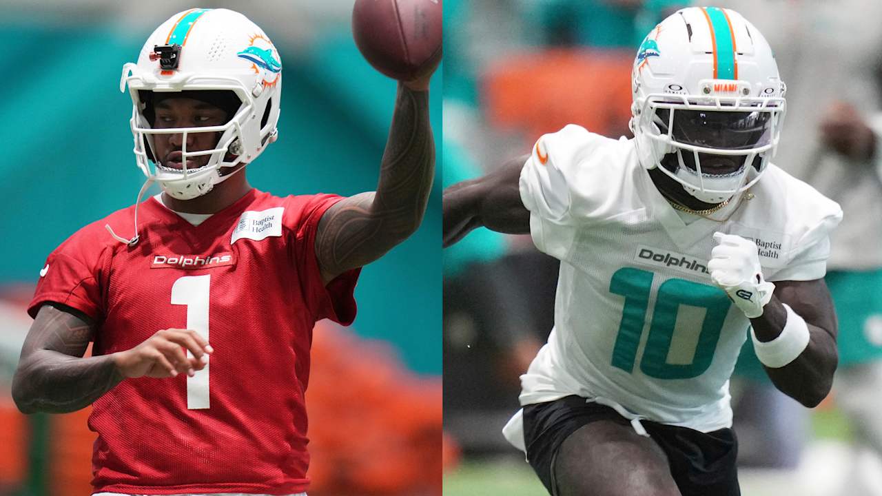 Tua Tagovailoa destaca evolução na parceria com Tyreek Hill nos Dolphins