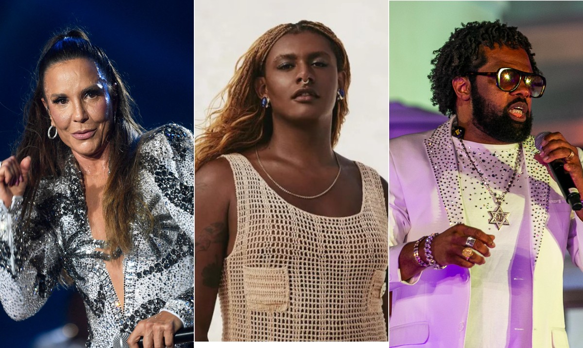 As cantoras Ivete Sangalo e Liniker e o sambista Xande de Pilares são os indicados ao Prêmio Faz Diferença Música. (Foto: Arquivo)