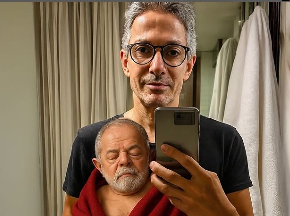 Romeu Zema posta imagem de Lula como bebê reborn (Foto: Reprodução)
