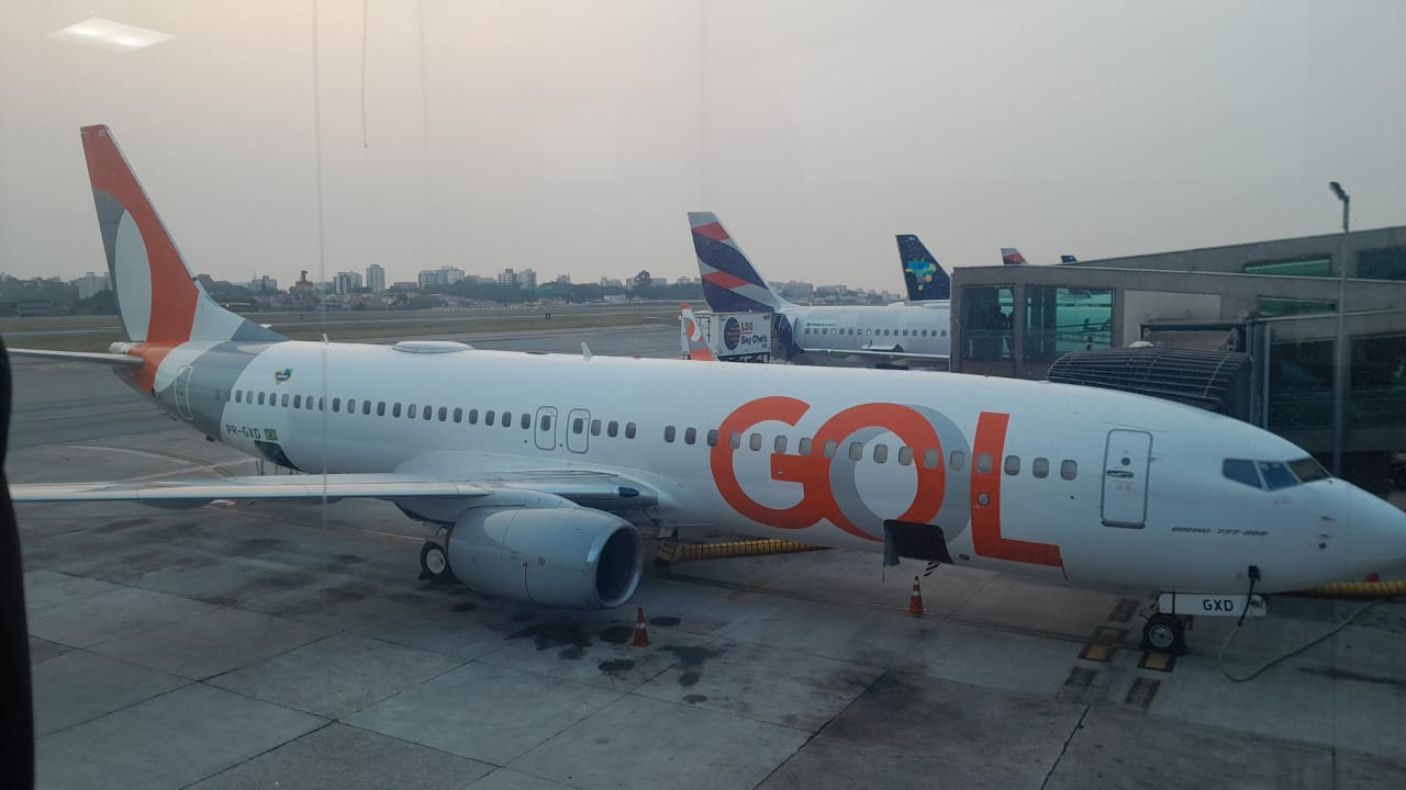 Avião da Gol no Aeroporto de Congonhas, em São Paulo (Foto: Camille Bocanegra/InfoMoney)