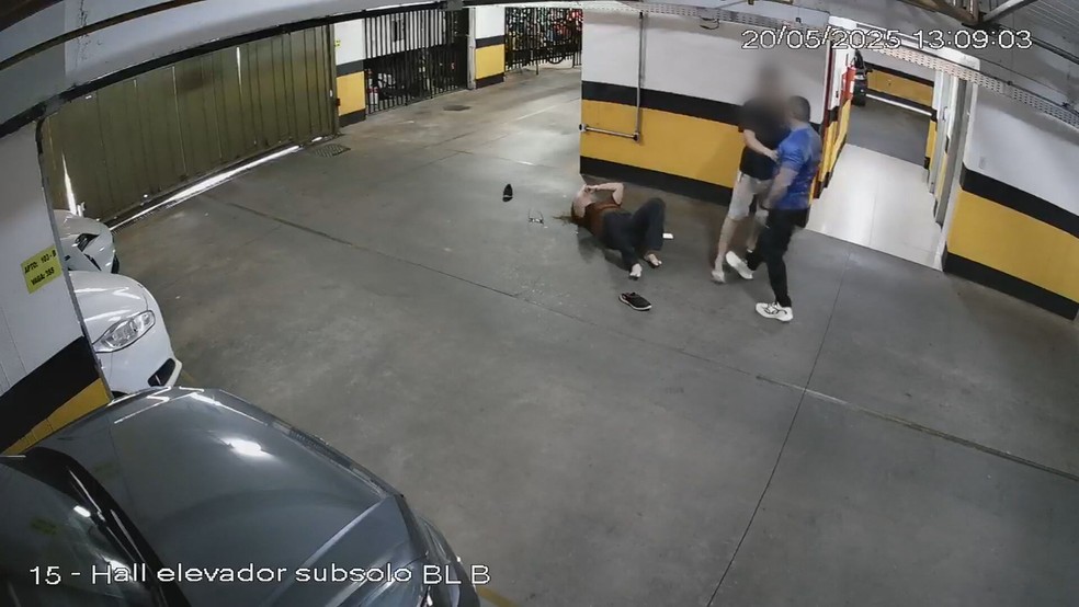 Sargento da PM do DF é filmado agredindo mulher durante briga de trânsito em Taguatinga