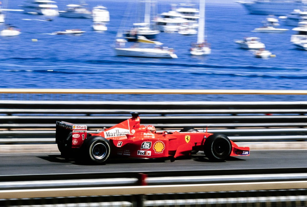 Michael Schumacher venceu o GP de Mônaco de 2001. (Foto: Steven Tee/LAT Images)