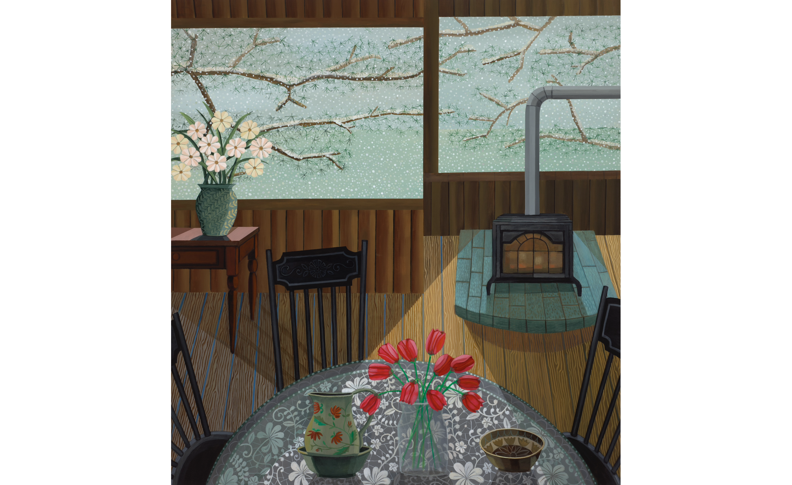 Gail Spaien, Tulipas Vermelhas (2024) (Foto: Taymour Grahne Projects)