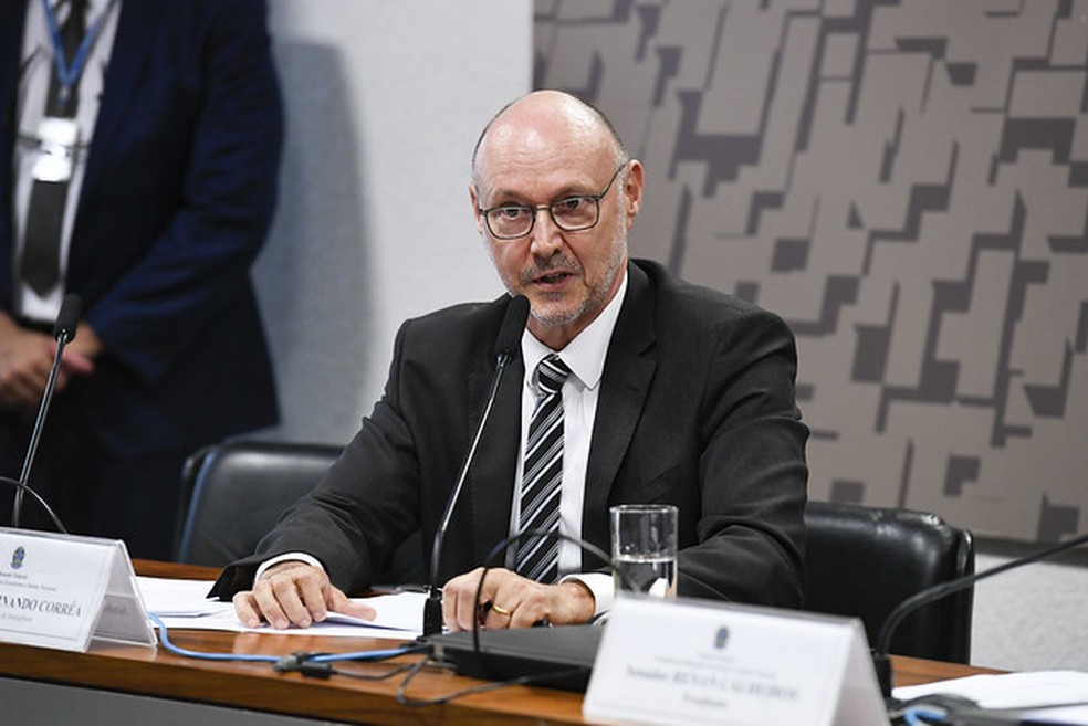 Luiz Fernando Corrêa em sabatina na Comissão de Relações Exteriores do Senado Federal. (Foto: Roque de Sá/Agência Senado)