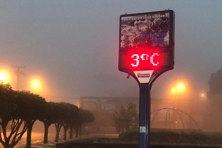 Frio intenso atinge Curitiba e outros estados com mínimas de até 3ºC nesta sexta-feira
