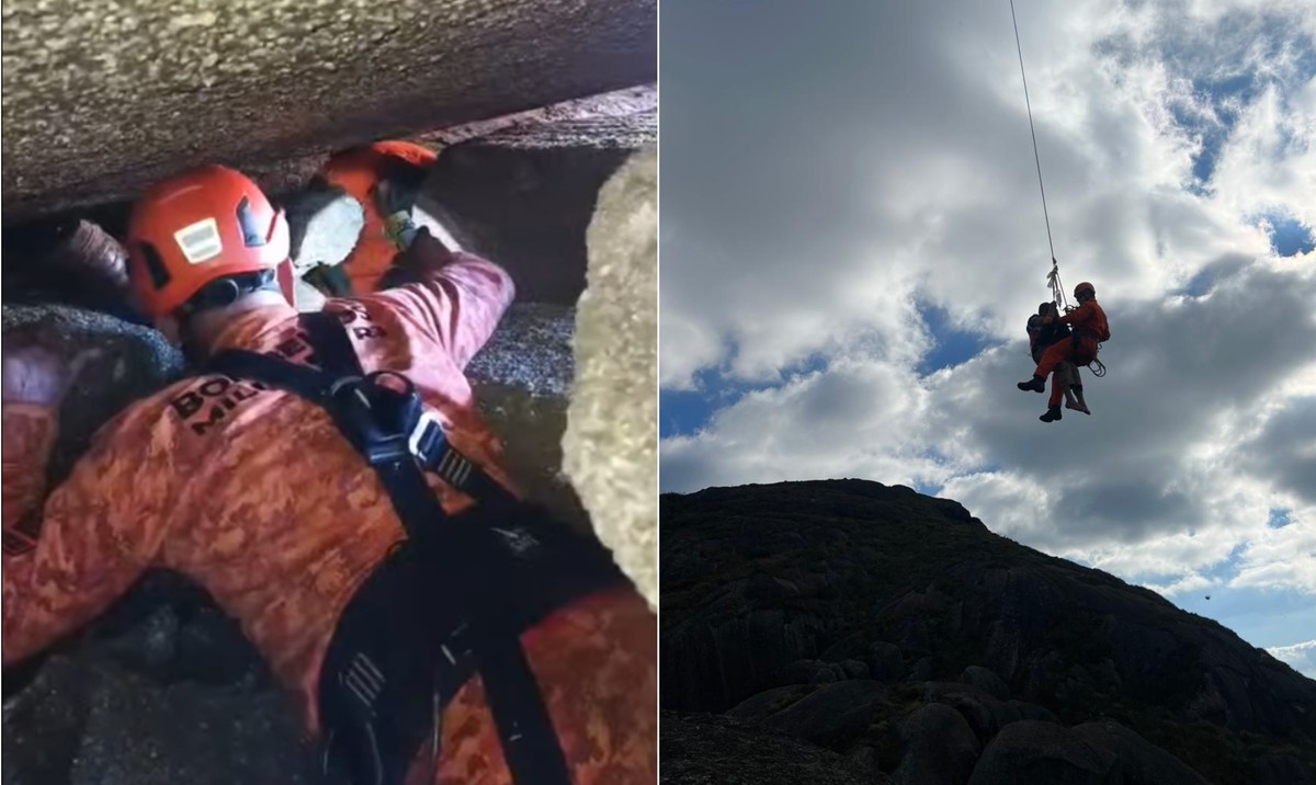 Turista é resgatado com sucesso em fenda na Pedra do Sino, em Teresópolis
