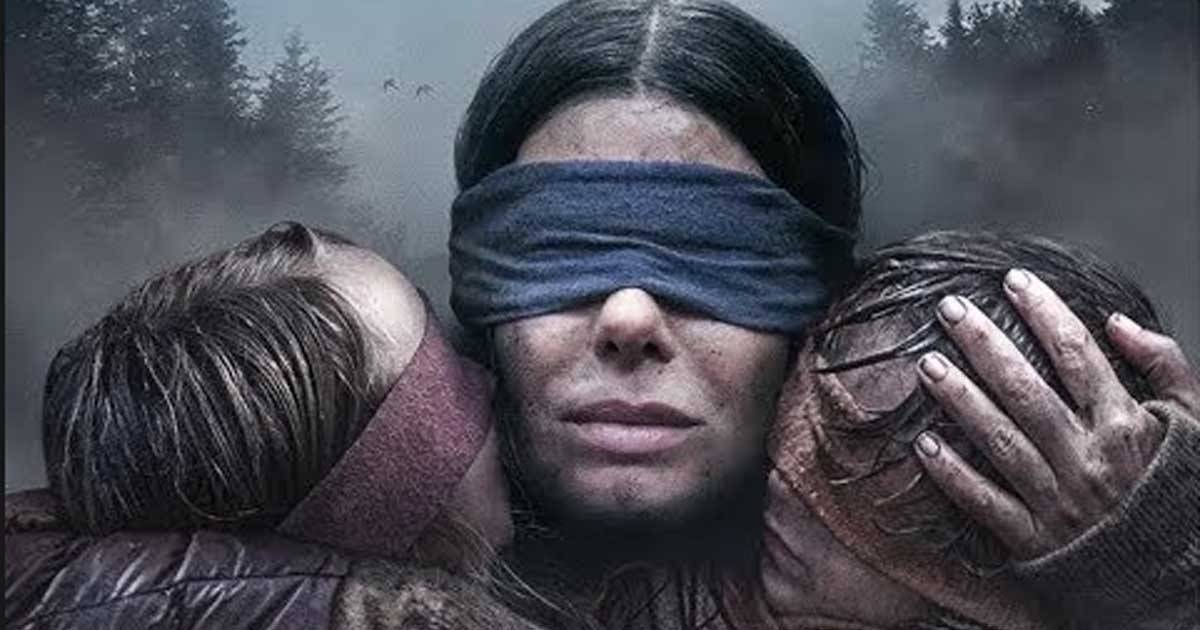 Foto do filme "Bird Box" com Sandra Bullock. (Foto: Reprodução)