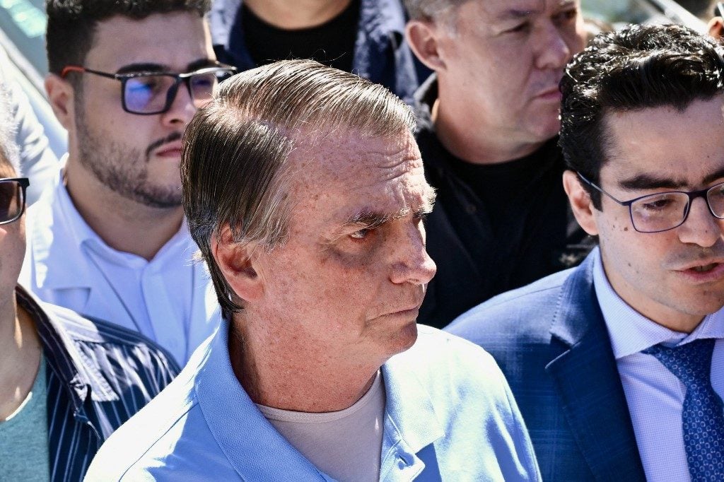 O ex-presidente Jair Bolsonaro, em 4 de maio de 2025. (Foto: Evaristo Sá/AFP)
