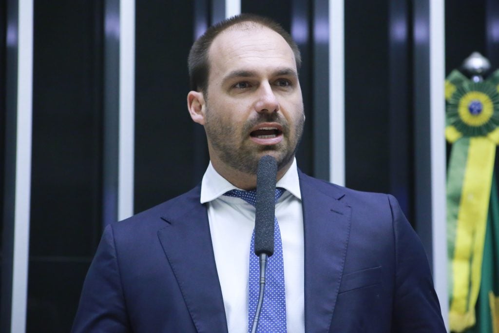 O deputado da extrema-direita Eduardo Bolsonaro (PL-SP). (Foto: Paulo Sérgio/Câmara dos Deputados)