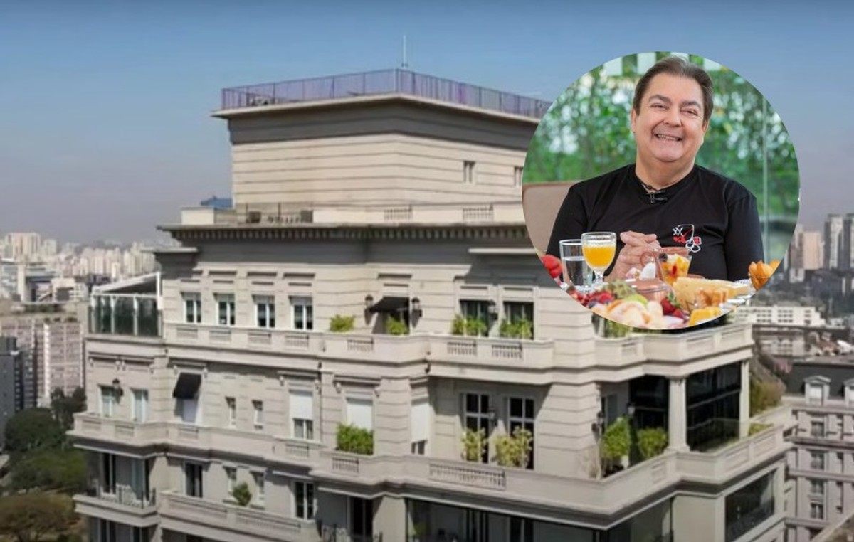 Cobertura de luxo de Faustão em São Paulo é anunciada à venda por R$ 120 milhões