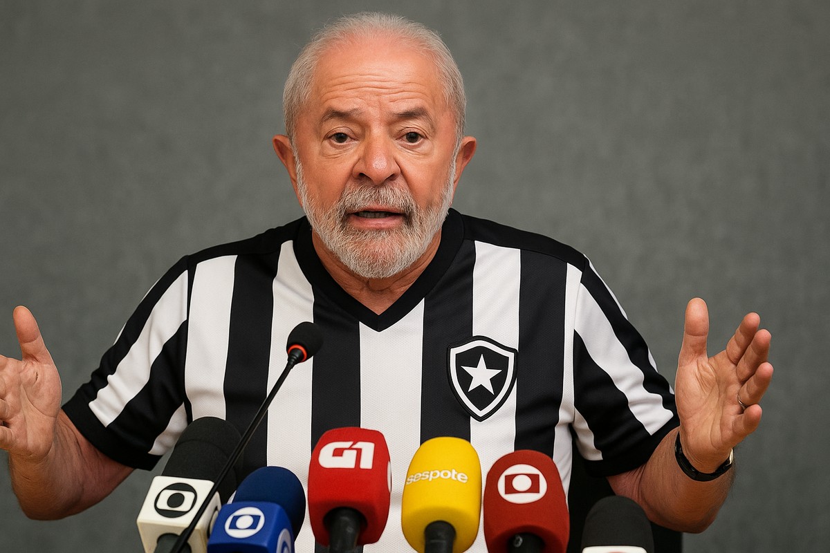 Lula aposta em camisas de Botafogo e Flamengo para conquistar torcedores nas coletivas