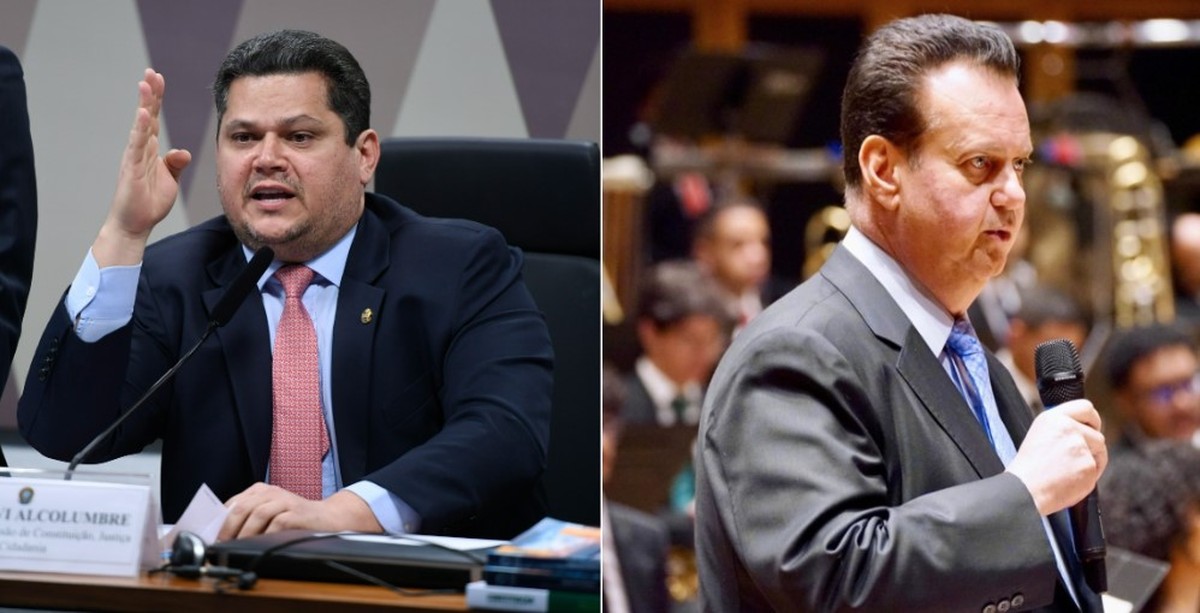 Davi Alcolumbre e Gilberto Kassab (Foto: Agência Senado e Divulgação)