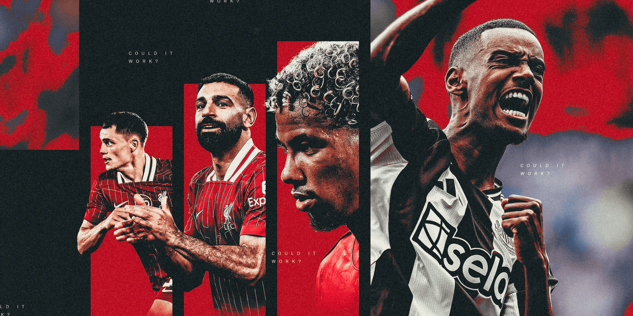 Ataque do Liverpool com Isak, Ekitike, Salah e Wirtz promete grandes emoções