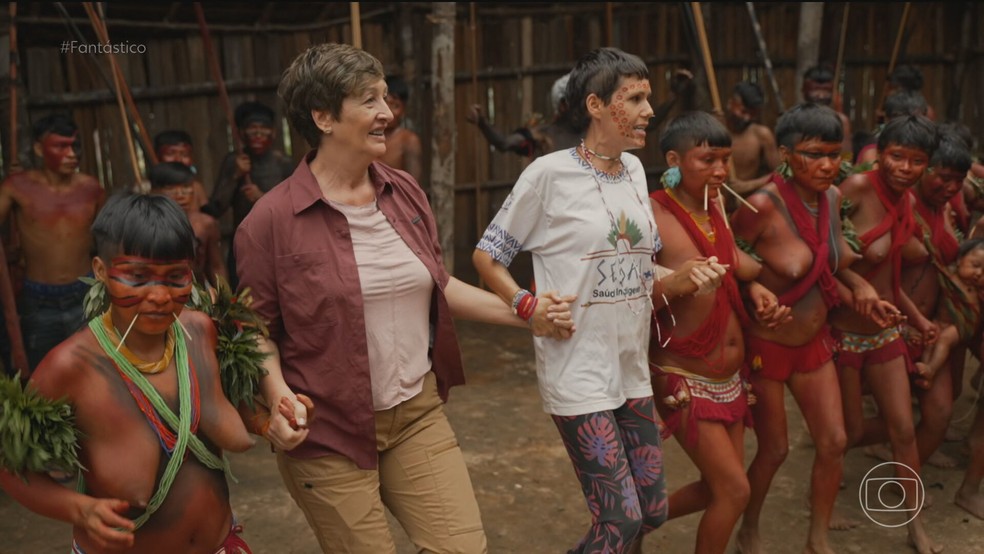 Dois anos após a declaração de emergência humanitária na Terra Yanomami, o programa Fantástico revisita a região. (Foto: Reprodução/TV Globo)