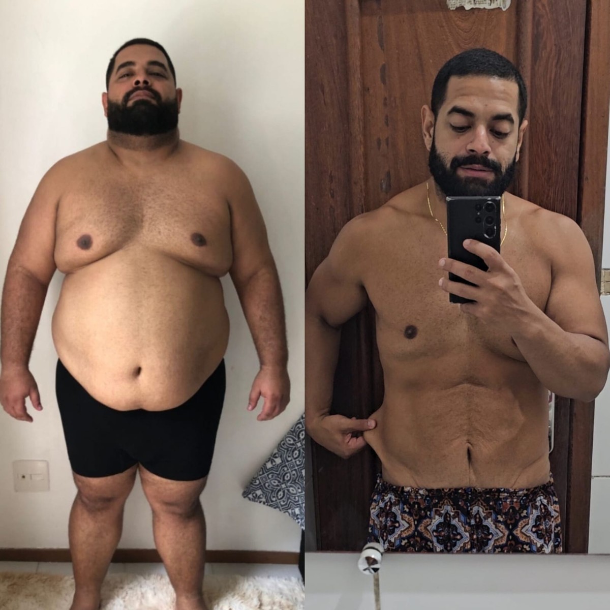 Empresário mudou estilo de vida e perdeu mais de 80 quilos com reeducação alimentar e treino (Foto: Arquivo pessoal)