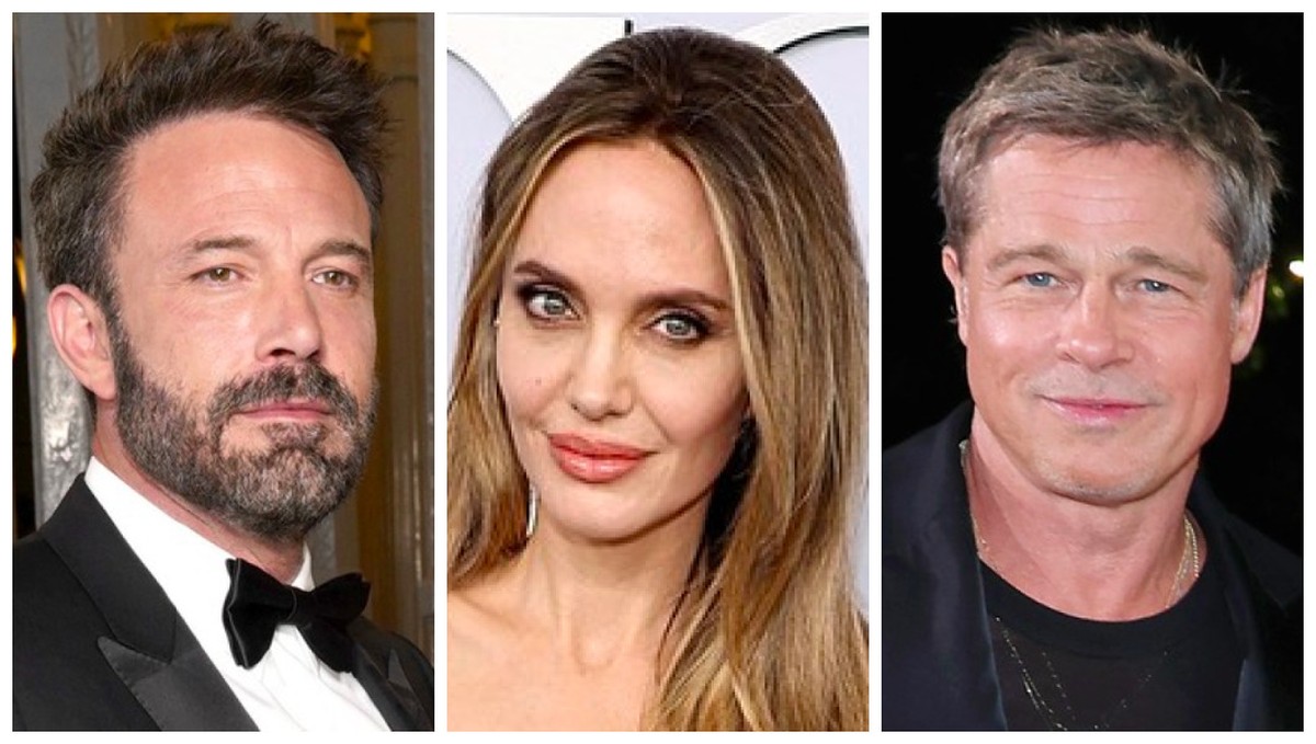 Ben Affleck, Angelina Jolie e Brad Pitt (Foto: Getty Images)
