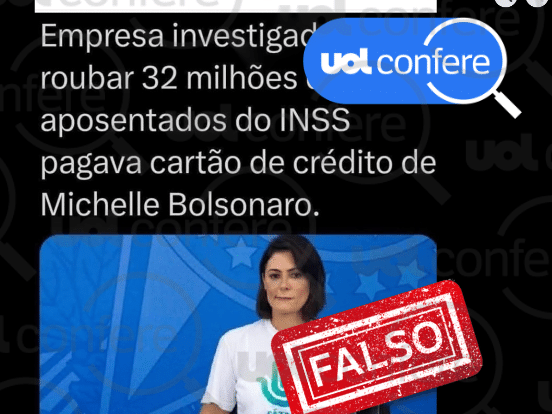 Empresa ligada a cartão de Michelle Bolsonaro não é investigada pelo INSS