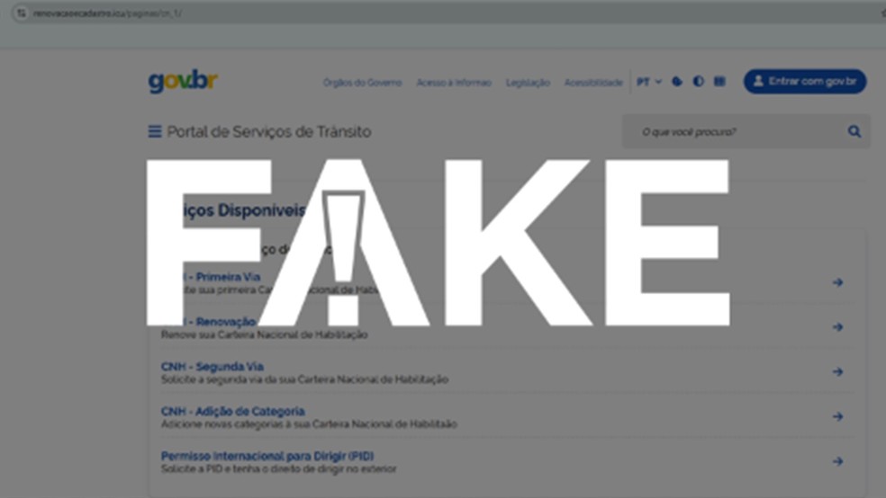 Golpistas criam site falso que oferece CNH por R$ 179 e enganam usuários